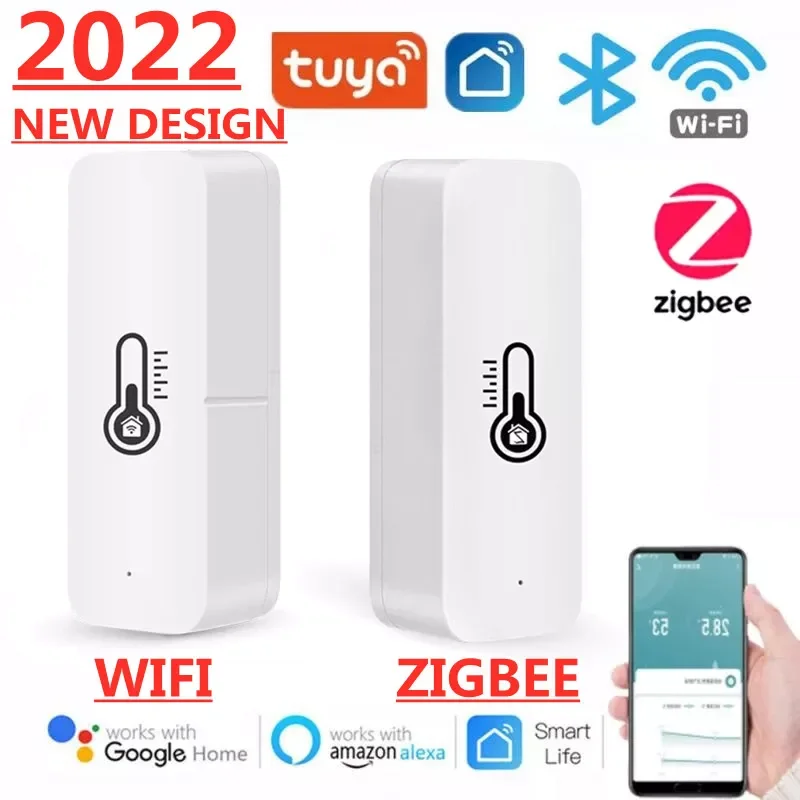 

Tuya Smart Wifi ZigBee 3.0 Smart Temperature And Humidity Sensor Monitoring Reminder Works Alexa Google Home Smart Life App etc