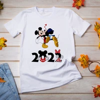 2022 series disney white women t shirt mickey mouse print female t shirt casual high quality short sleeve hot selling s 3xl size