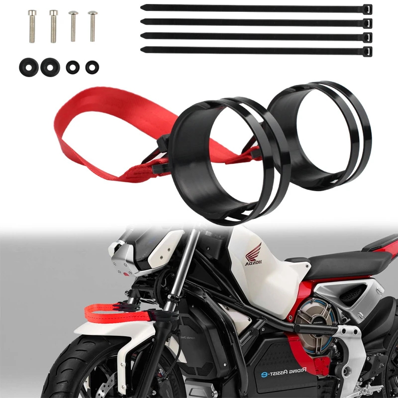 Motorcycle Rescue With Vehicle Collection With Off-road Vehicle Trailer Ropes Rear Seat Cushion Towing Rope General Accessories