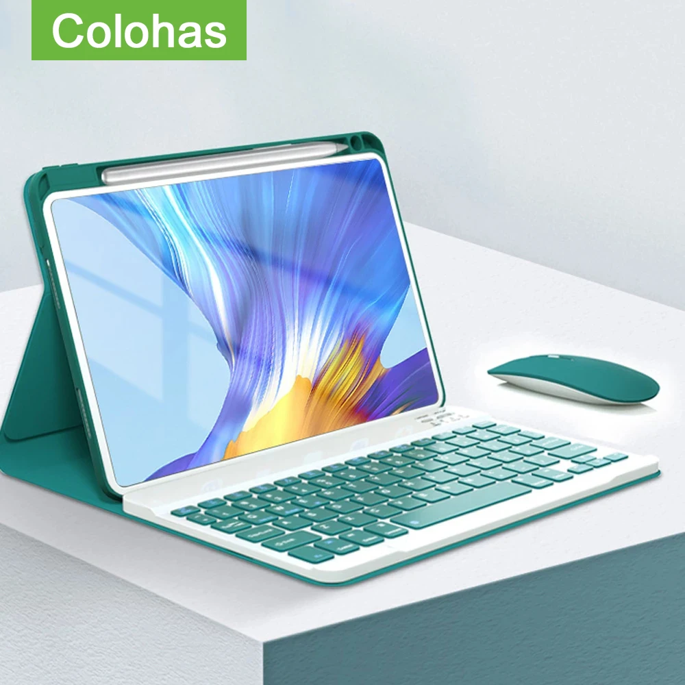 

Для Huawei MatePad 11 Pro 12,6 10,8 10,4 2021 чехол для мыши с клавиатурой Bluetooth для Huawei MediaPad M6 Honer V6 Pad 7 6 X6 T10 Case