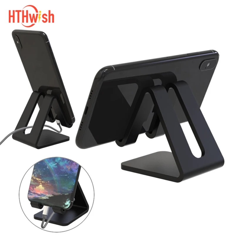 desktop phone stand universal mobile stand for cell phone tablet plastic triangle phone holder desk smartphone support bracket free global shipping