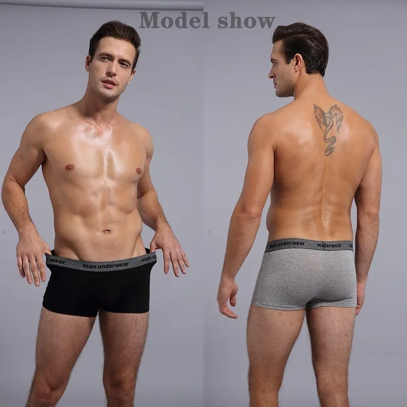 Men's Panties Boxer Plus Size Male Underpants Cotton Men Underwear European Size Fashion Brand Boxershorts Elastic Homme Shorts