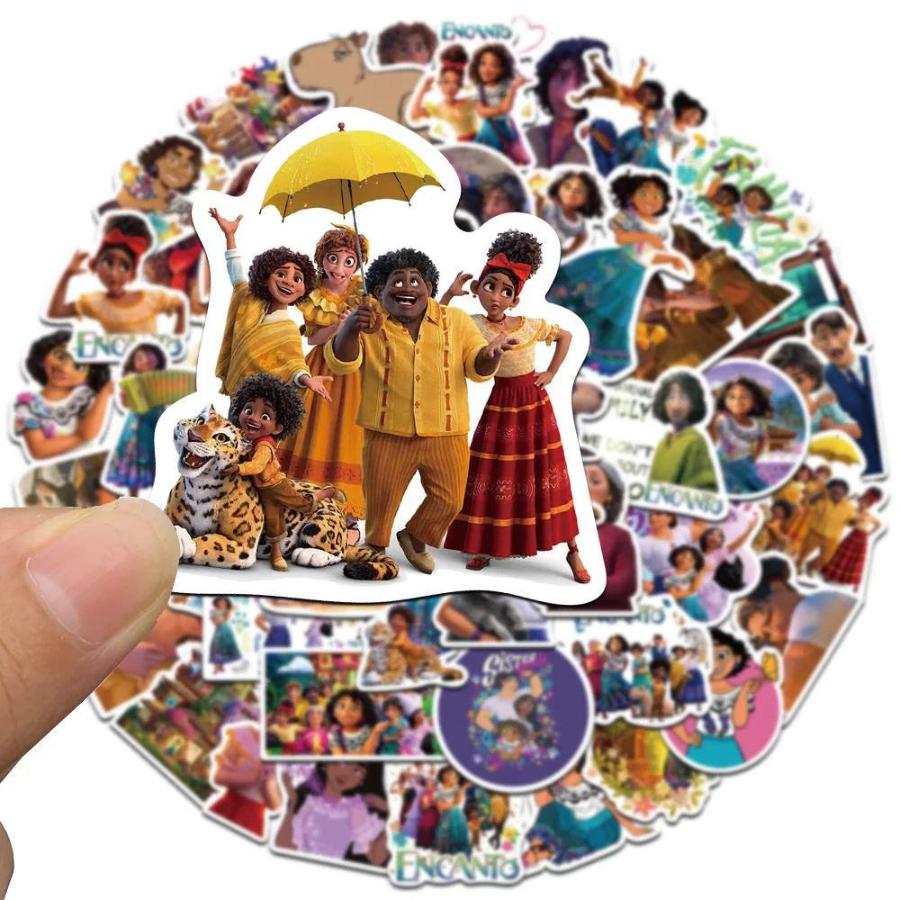 

10/30/50/100pcs Disney Cartoon Encanto Stickers for Laptop Phone Case Water Bottle Fridge Diary Kids Sticker Kawaii Decals Toy