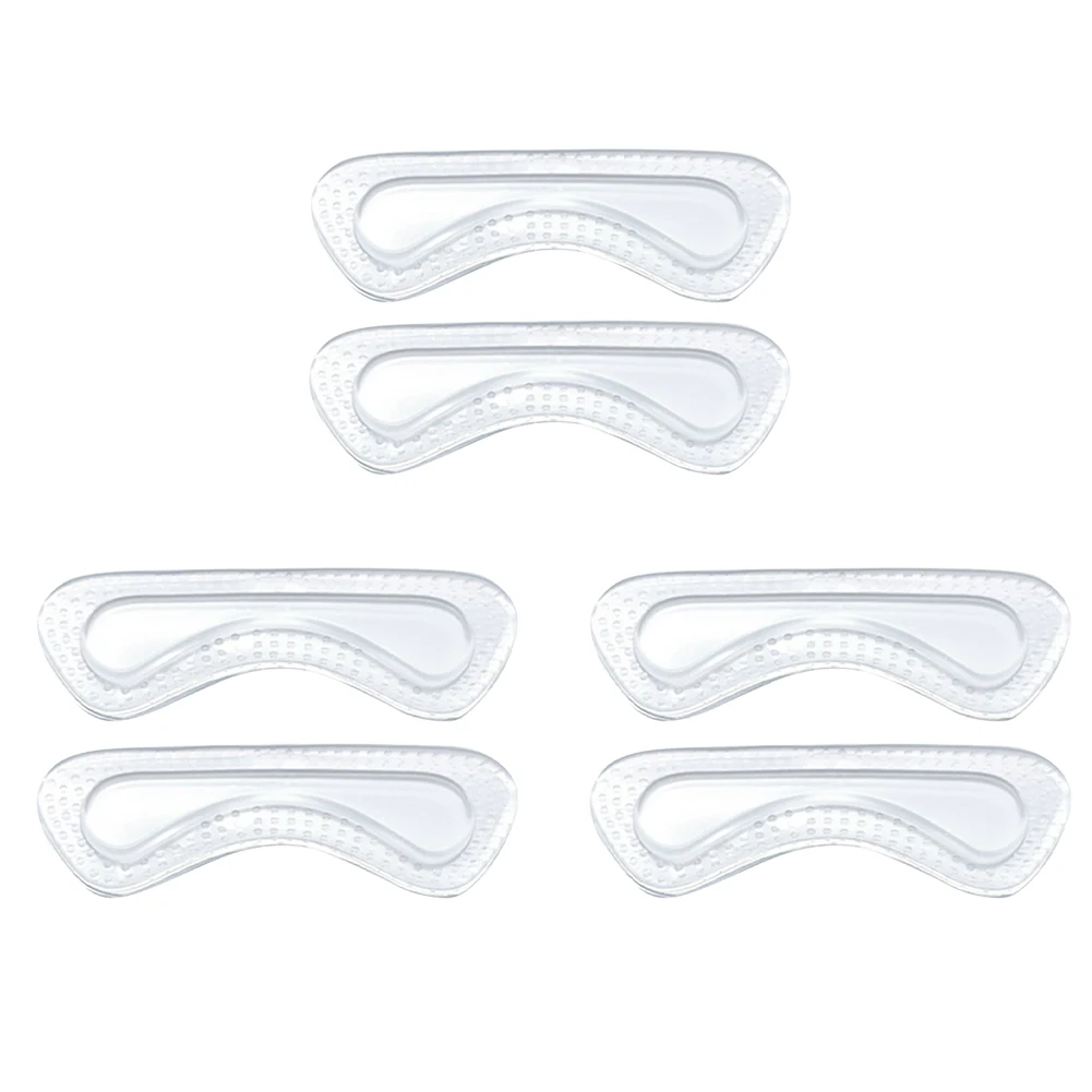 

3pairs Insert Adjust Size Heel Grips Liners Inserts Soft Silicone Self Adhesive Anti Blisters Cushion Invisible For Shoes