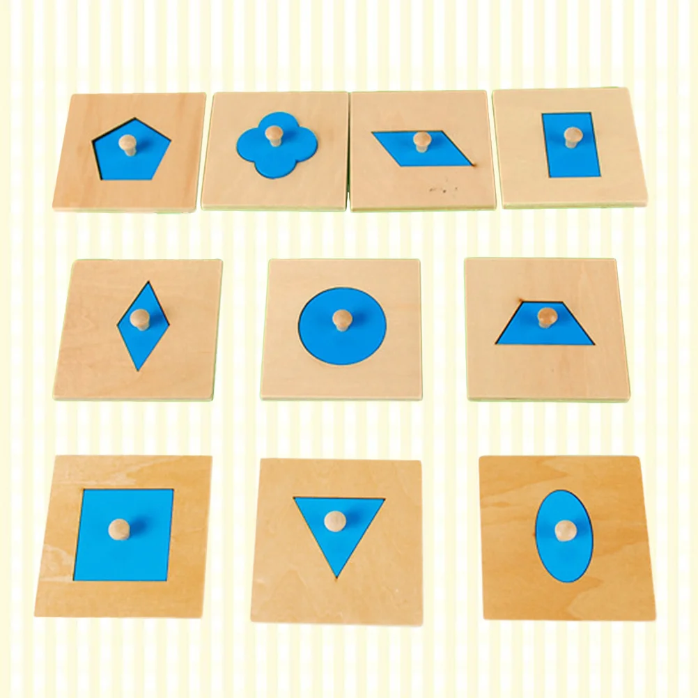 

Геометрические головоломки по методу монтессоритации, для малышей, детей, младенцев, в форме сортировщика, математические гнезда, деревянн...