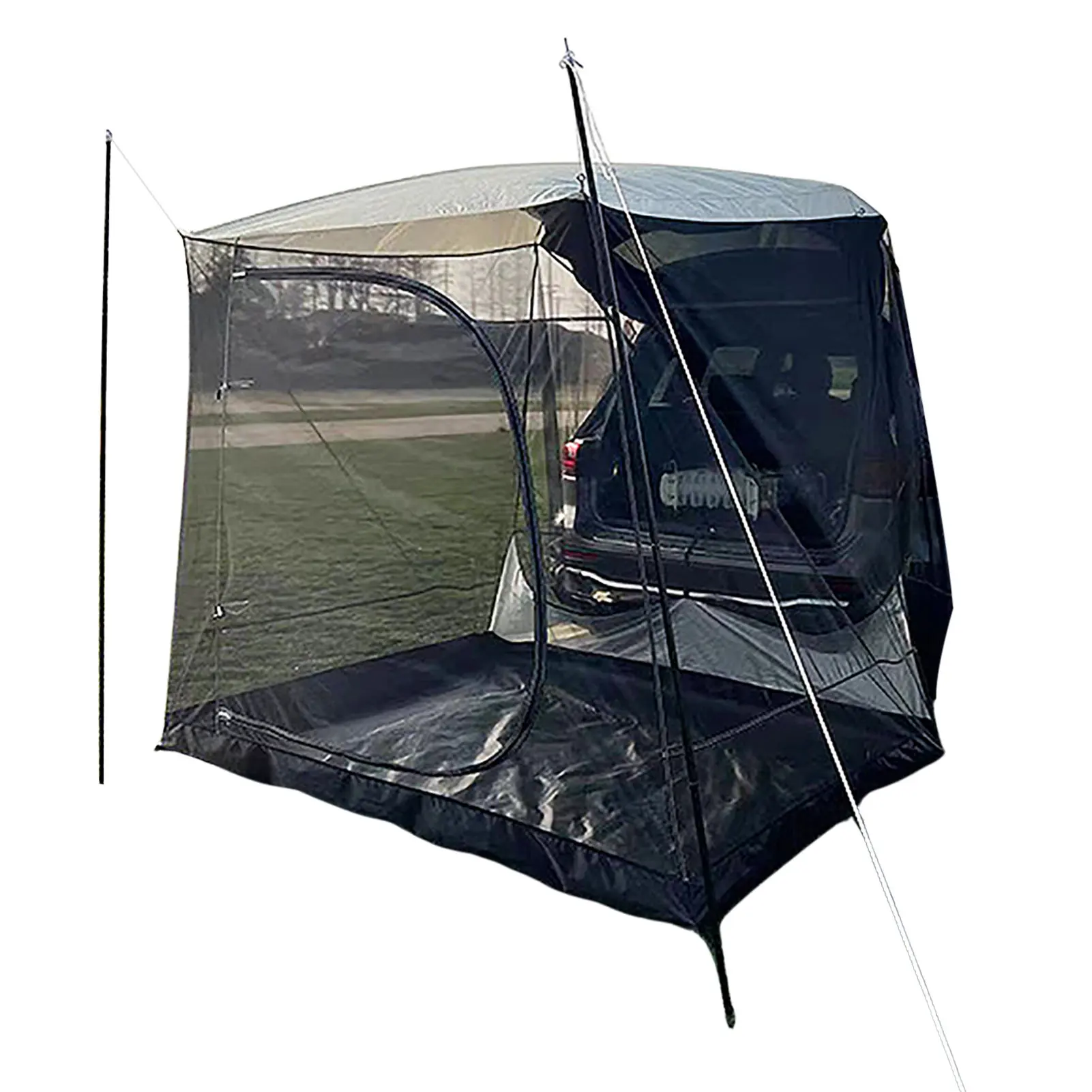 Car Awning Sun Shelter Camping SUV Rear Tent Large Shade Space For 5-6 Person Lightweight And Compact With Storage Bag Practical