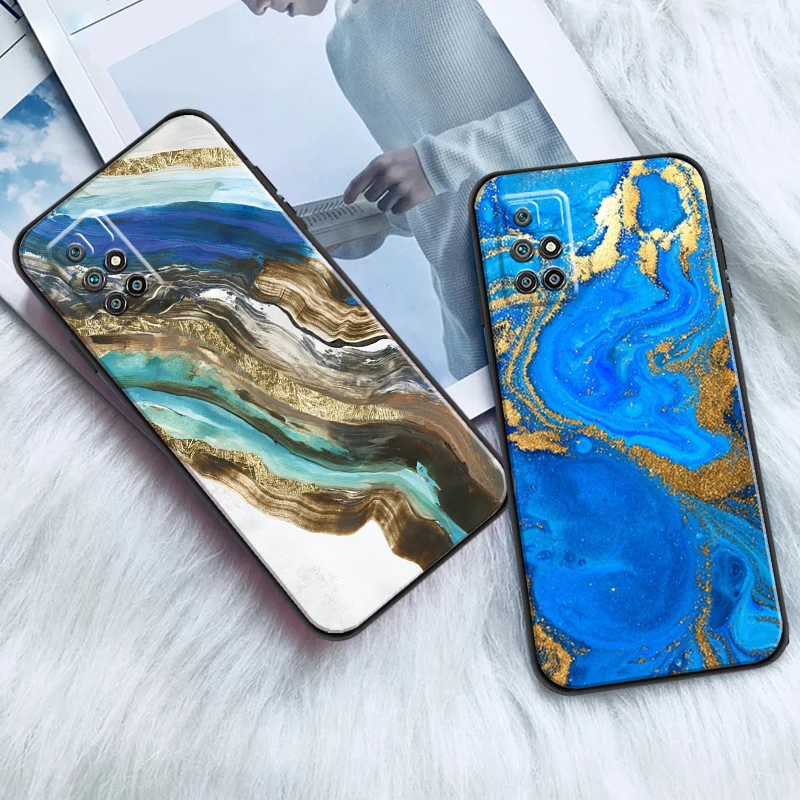 

Luxury Gilt Marble Fashion Art For Xiaomi Redmi 10 Phone Case Protect Coque Carcasa Soft Funda