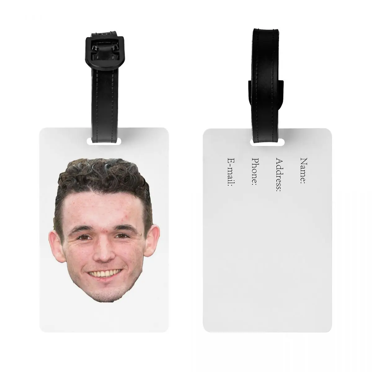 Фото Бирки для багажа John McGinn Aston Villa Hibs Hibernian Scotland Super John McGinn, держатели для багажных бирок, этикетки для чемоданов и дорожных сумок №2