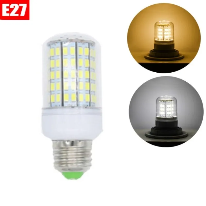 E27 LED Corn Bulb 5/6/7/8/10/12/15 LEDs 5730 220V LED Lamp Chandelier LED Light Led Lamp LED Bulb Corn Lamp Transparent cover