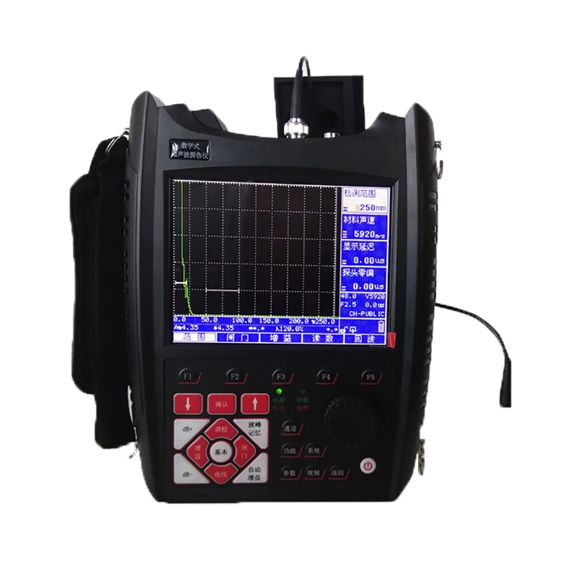 High quality Ultrasonic Flaw Detector NDT with Extra Probes  With USB Detection range 0 to 25000mm
