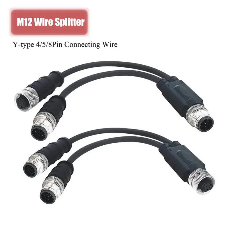 

DIVEDEER M12 Cable Connector разветвитель 4 5 8 Pin 250V