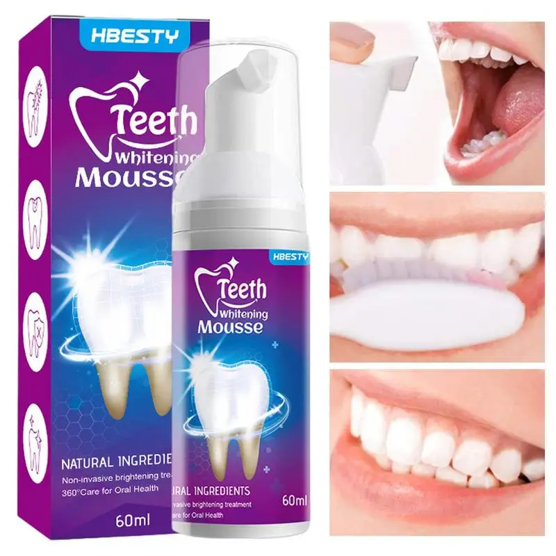 

Toothpaste Cleansing Foam 60ml Mousse Foam Deep Clean Gums Stain Removal Effective Whitenings Toothpaste Protect Your Gums And