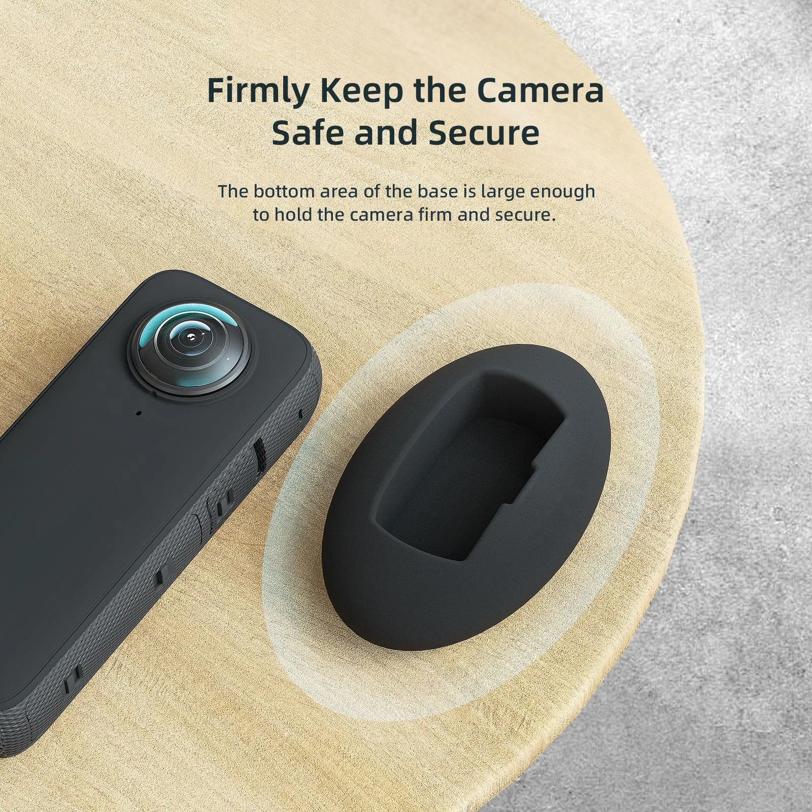 Силиконовая подставка для экшн-камеры Insta360 X3 настольная защита вертикальный