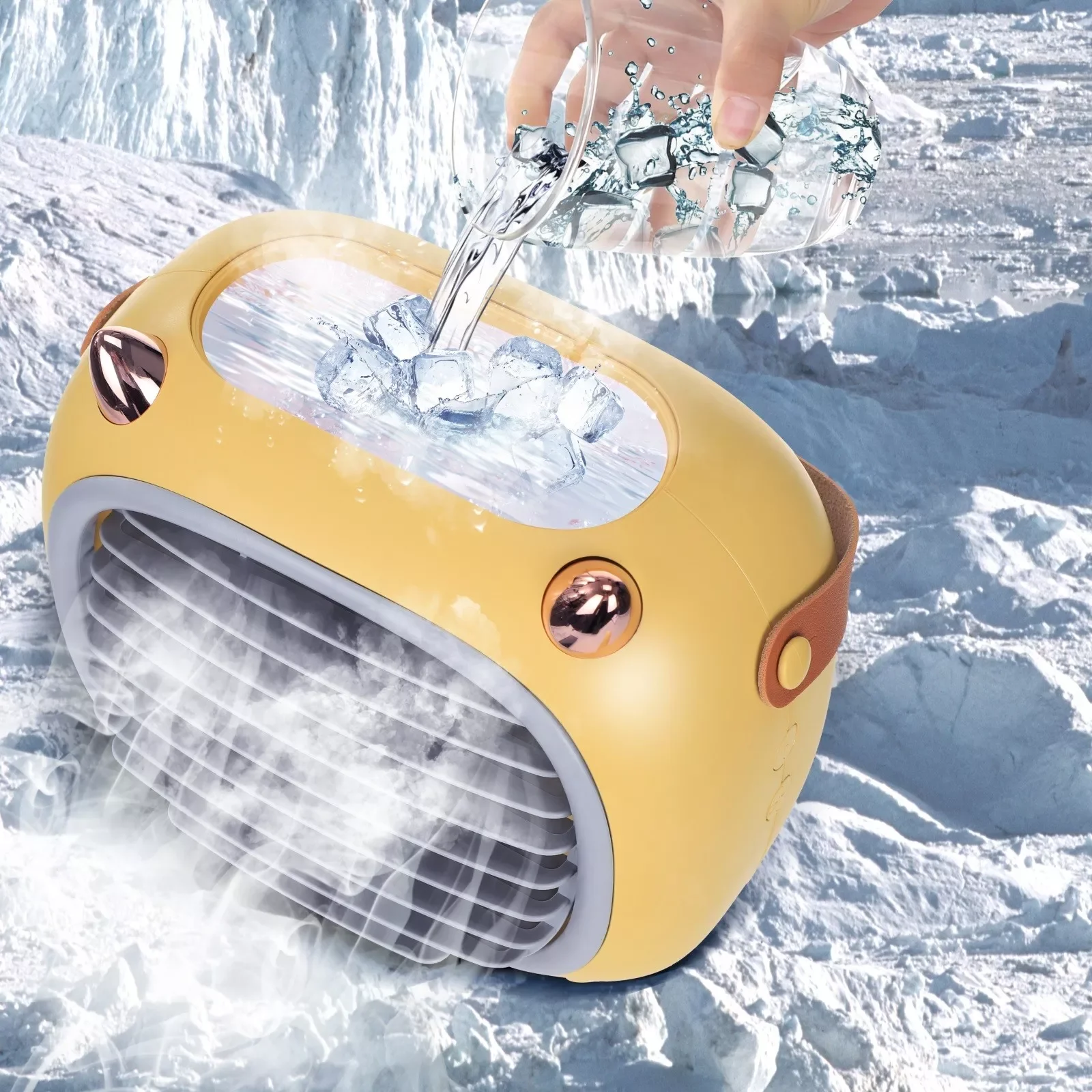 

Air Heater Evaporative Fan Cooler Mini Humidifier Conditioner Air Desktop Portable Smart home Fh50150nc