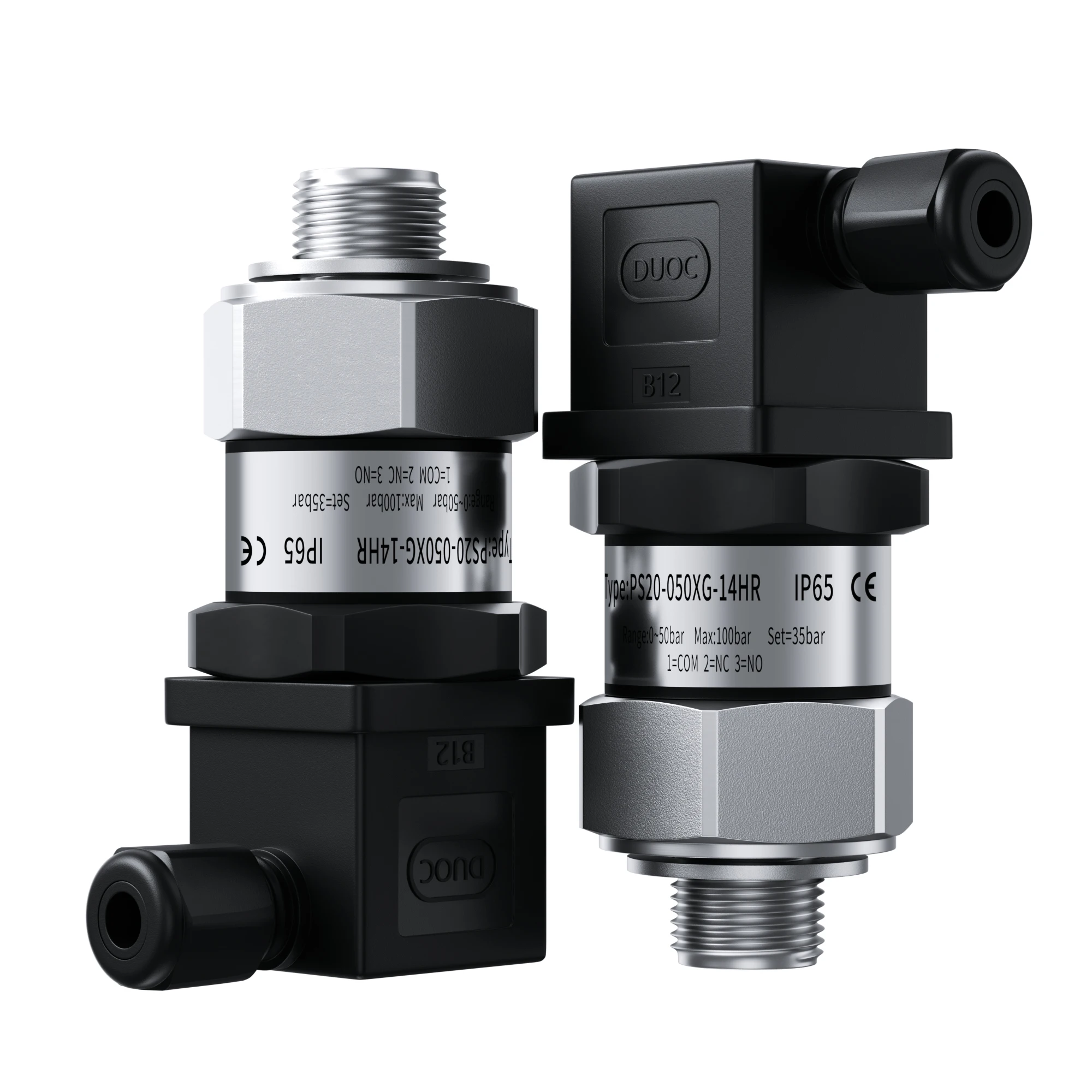 304 Stainless Steel Piston Type Mechanical Pressure Switch M20*1.5 20-200bar 30-300bar 40-400bar Hydraulic Controller