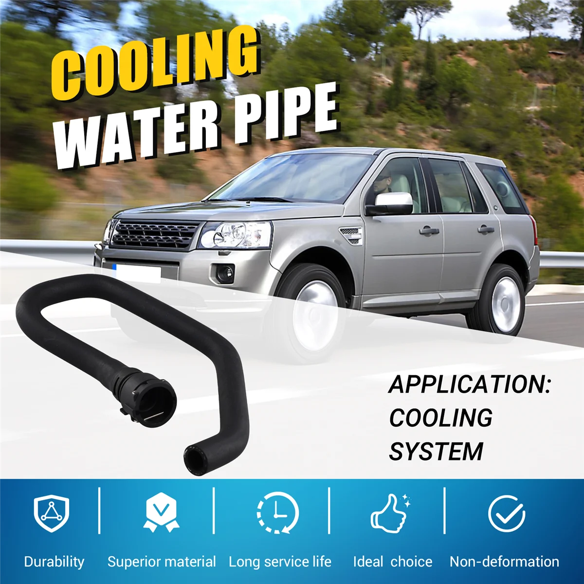 LR006418 New Cooling Water Hose for Land Rover God II 3.2 Displacement 2007-2012