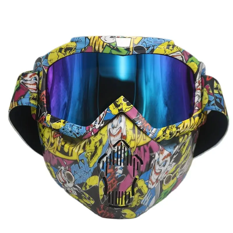 

Motorcycle Goggles With Mask Motorcycle Accessrioes Moto Glasses ATV Ski Off Road Helmet Gafas Motocross Cycling Racing Goggles
