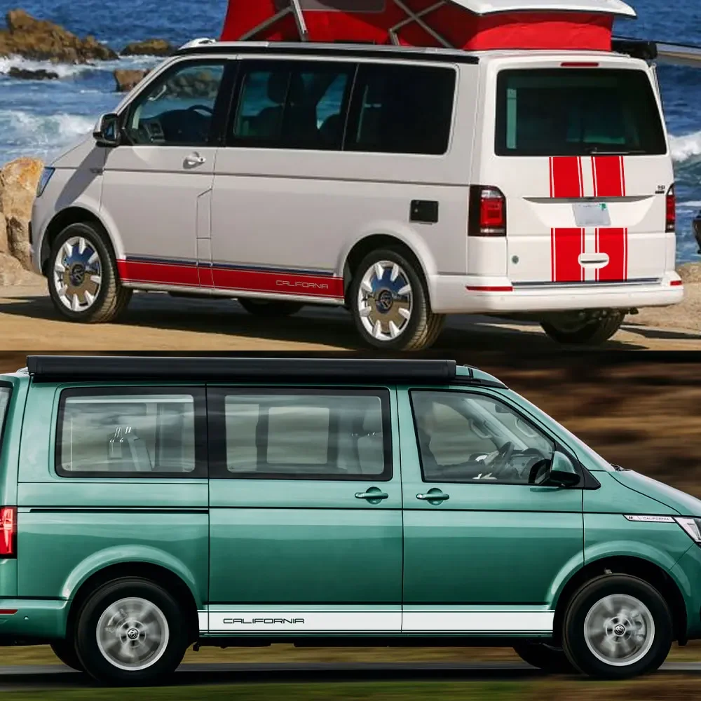 Наклейки виниловые на заднюю дверь автомобиля для Volkswagen VW Multivan Transporter T4 T5 California T6