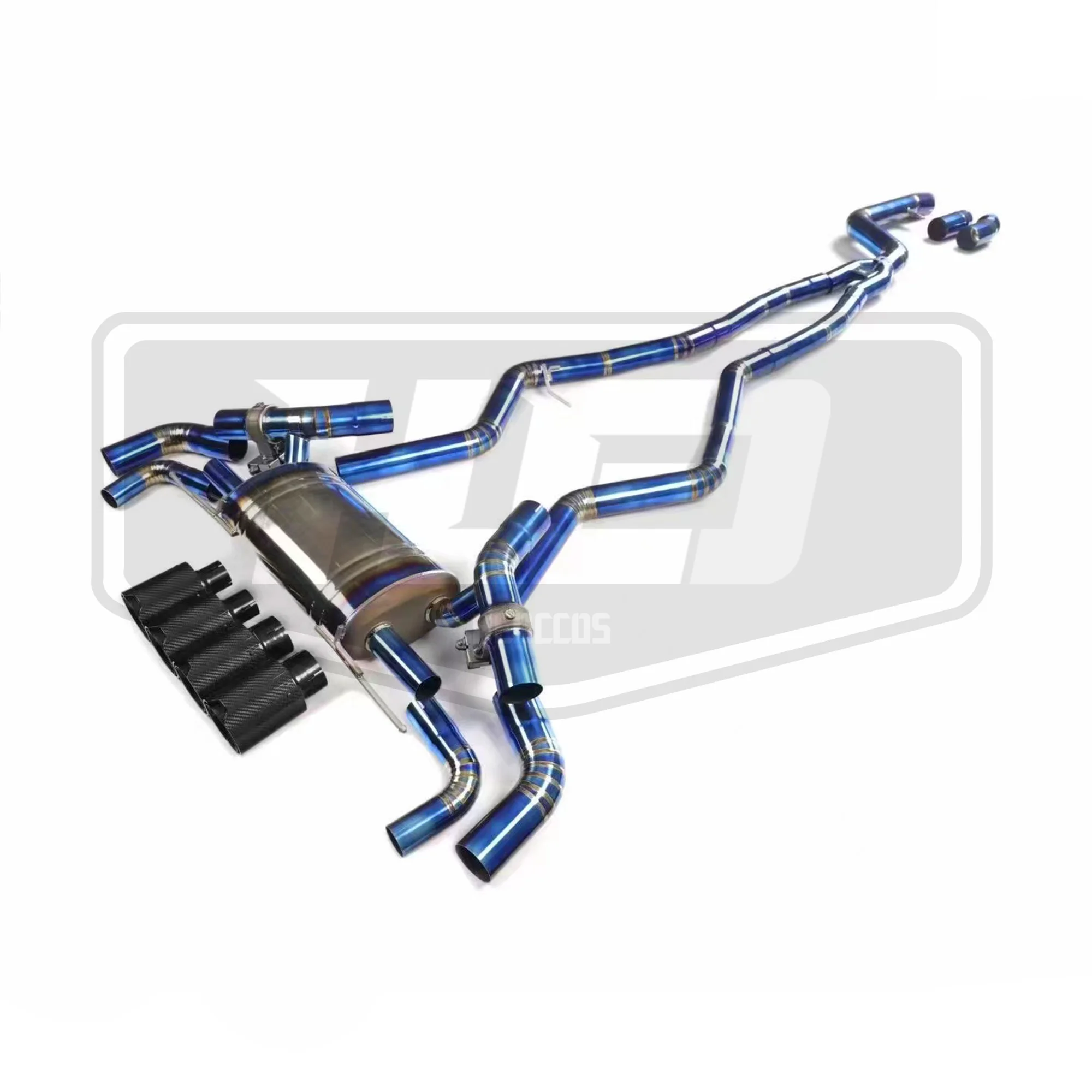 Выхлопная труба HEO из нержавеющей стали для BMW G20 m340i / G22 m440i B58 электронный клапан