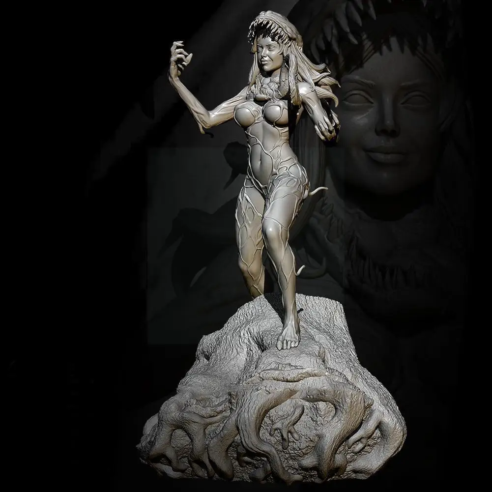 

Resin Poison Ivy Female Soldier Model Unpainted Female Model White Soldier Model Figure Kit Doll Accessory Female Soldier H3Z0