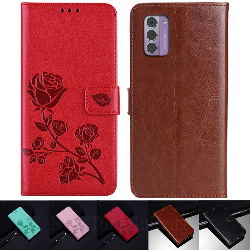 Подходит для Nokia G42 Роскошный кожаный чехол с коровьим узором и клапаном из