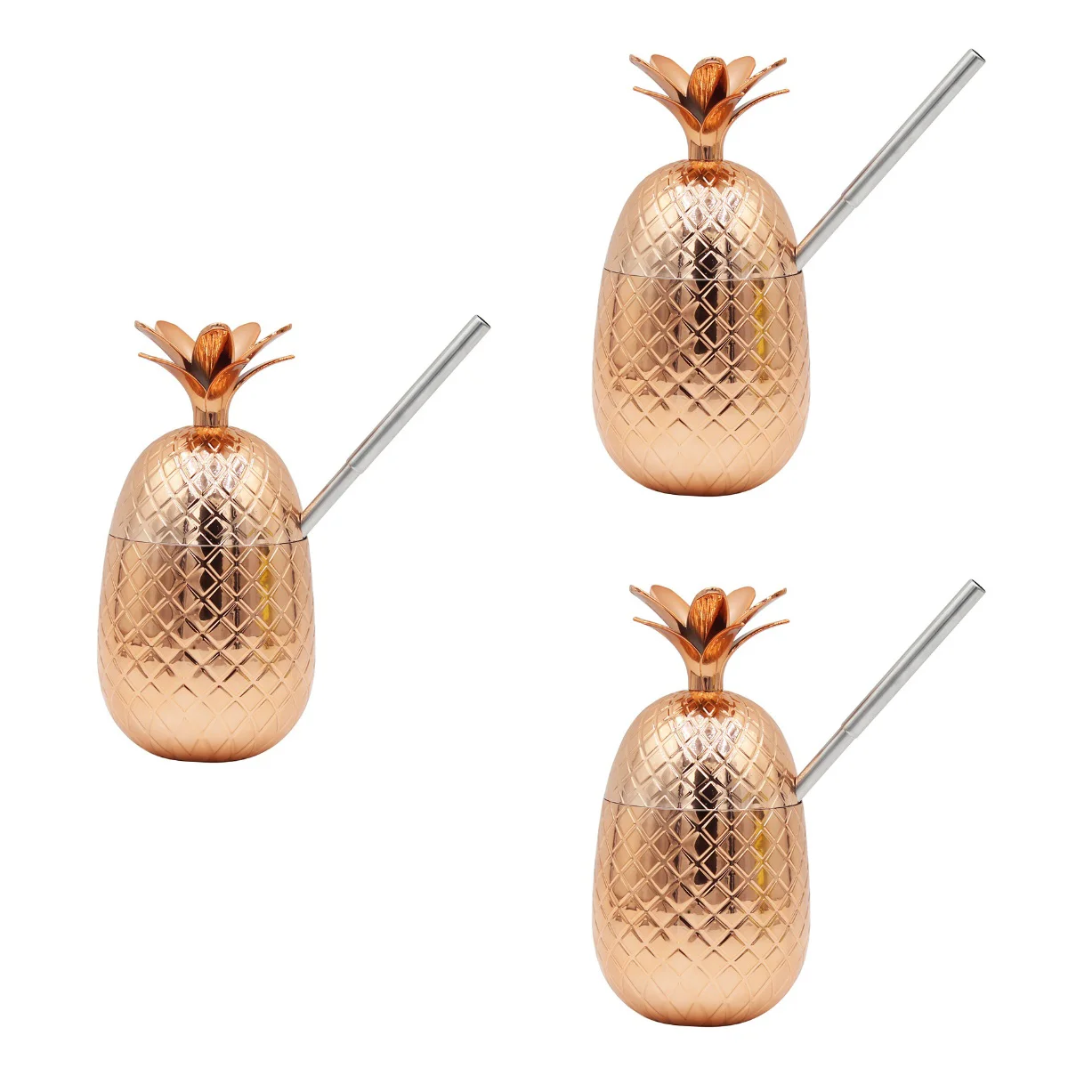 

Cup Cups Pineapple Party Cocktail Water Iced Tumbler Drinks Beverage Strawcopper Mule Mugs Decorations Hawaiian Coffeetea