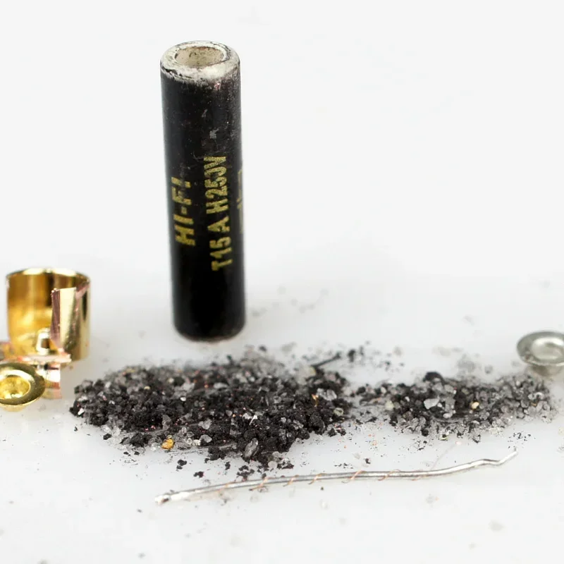 Hi-Fi линия LUSYA Aucharm 5X20 серебристая металлическая звуковая трубка 0 5 1A 2A 3.15A 4A 5A 6.3A 8A 10A