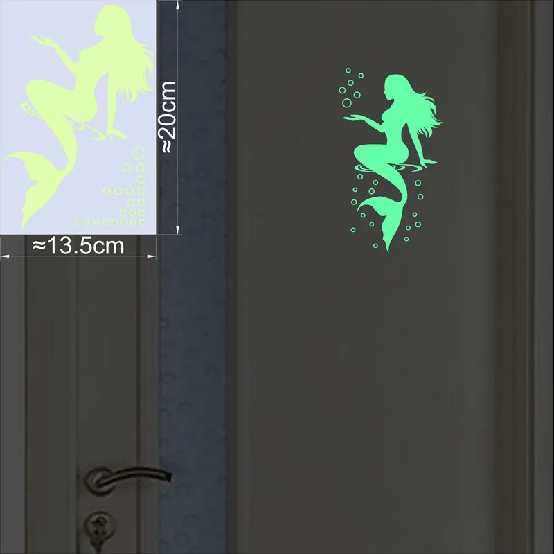 

Светящиеся наклейки NICELET русалка для дома