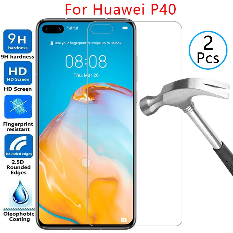 

Закаленное стекло для защиты экрана huawei p40, чехол для huaweip40 huwei p 40 40p 6,1, защитный чехол для телефона, сумка, аксессуары