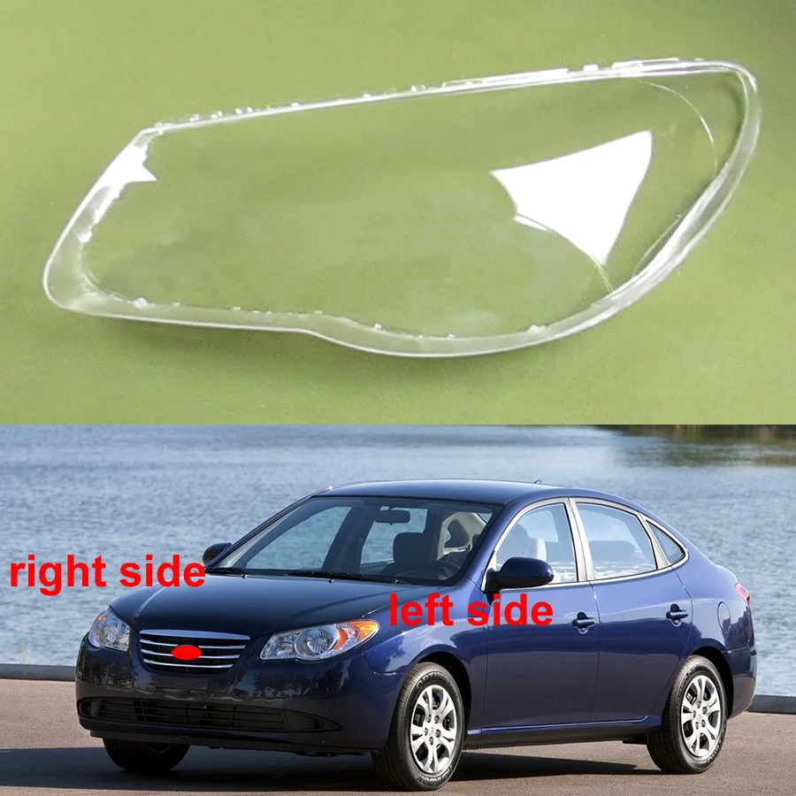 

Автомобильные аксессуары для Hyundai Elantra 2010, чехол для передней фары, прозрачная маска, налобный фонарь, корпус для передней фары из оргстекла
