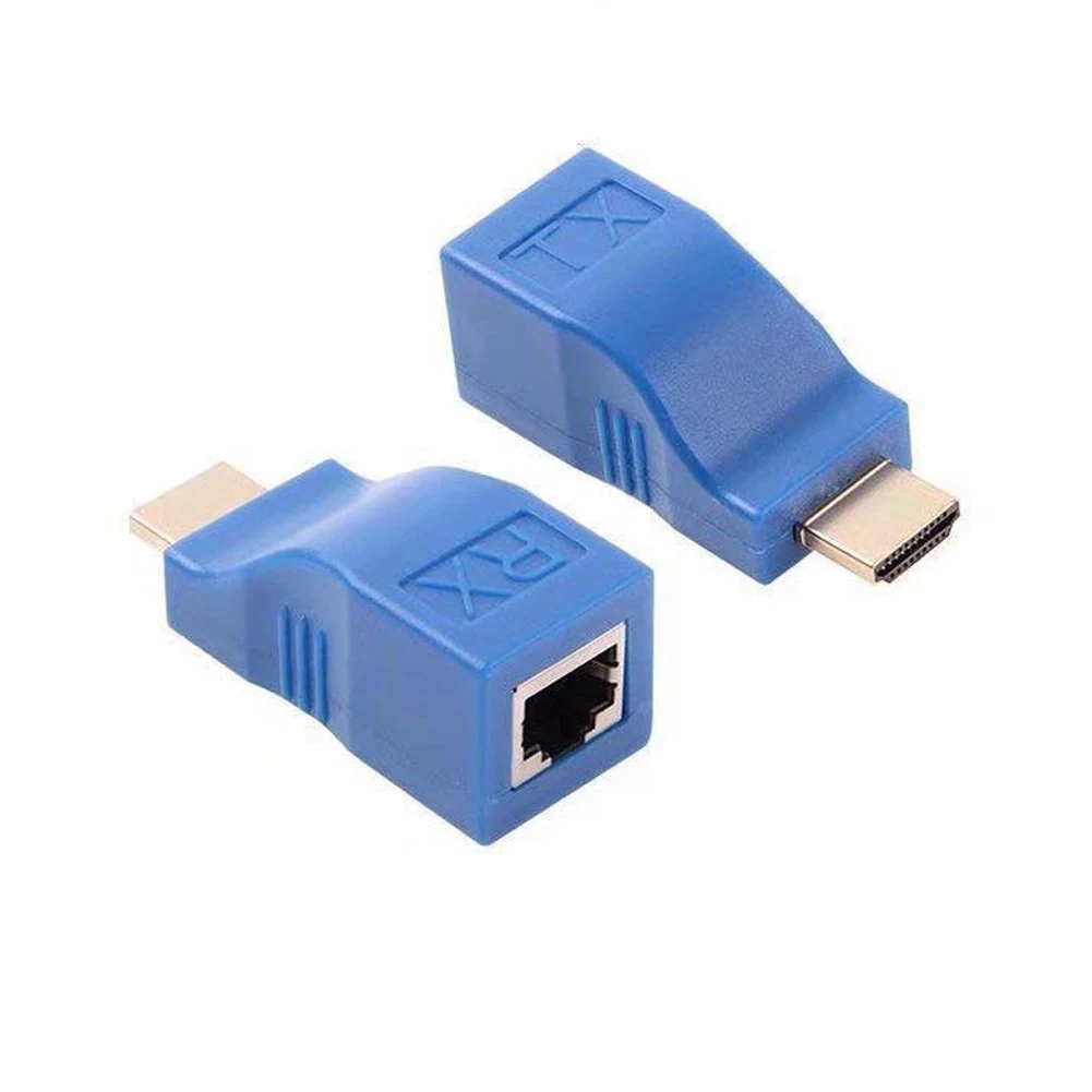

30M HDMI Network Extender Transmitter and Receiver Adapter V1.4 RJ45 CAT5E CAT6 for HDTV HD TV DVD
