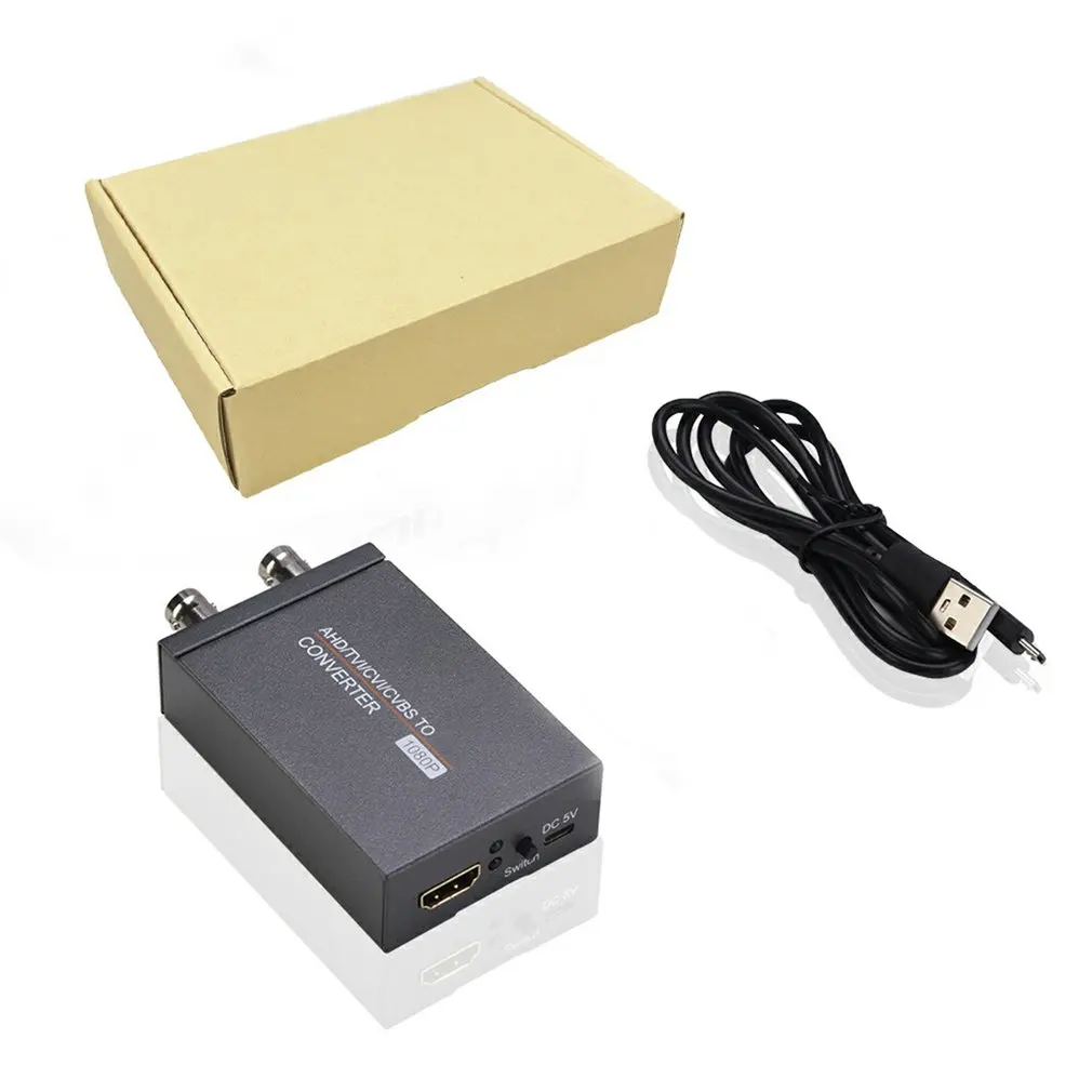 

NK-T8 AHD/TVI/CVI/CVBS To HDMI-compatible Converter Adapter Full HD 4K Video Converter Adapter For Converting Belt Ring