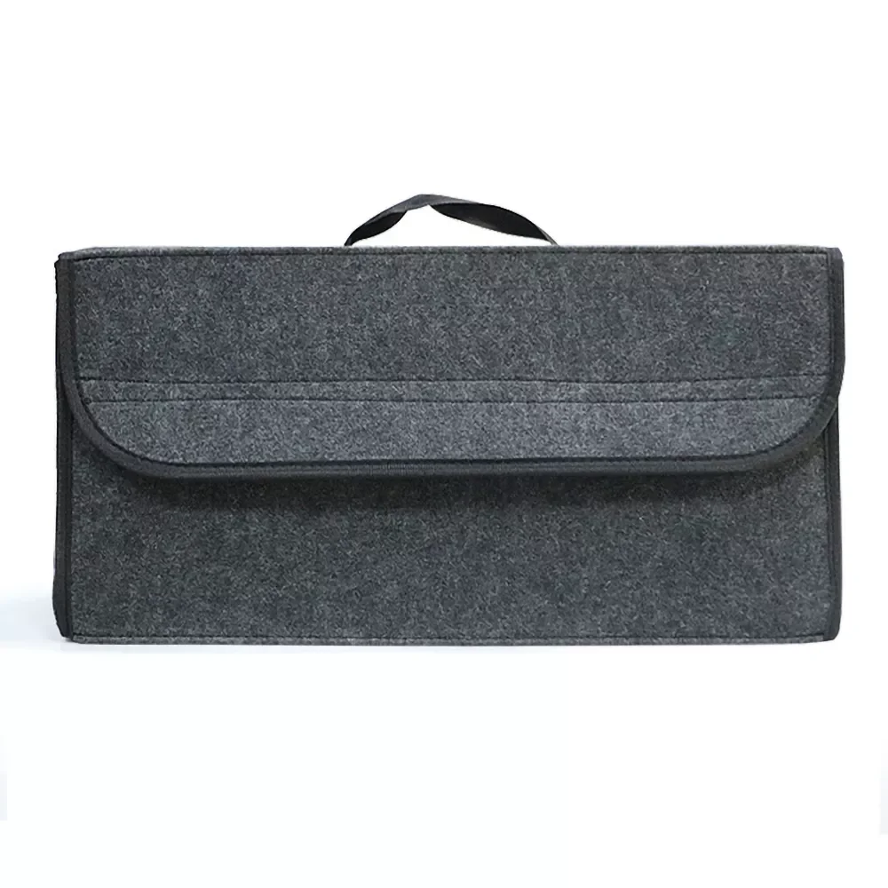 

Portable Large Anti Slip Compartment Boot Storage Organizer Tool Bag Car Storage Bag Car Trunk Organizer Soft Felt Storage Box