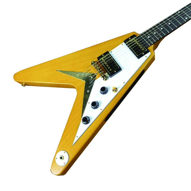 

1958 Korina Flying V Aged Natural Electric Guitar as same of the pictures