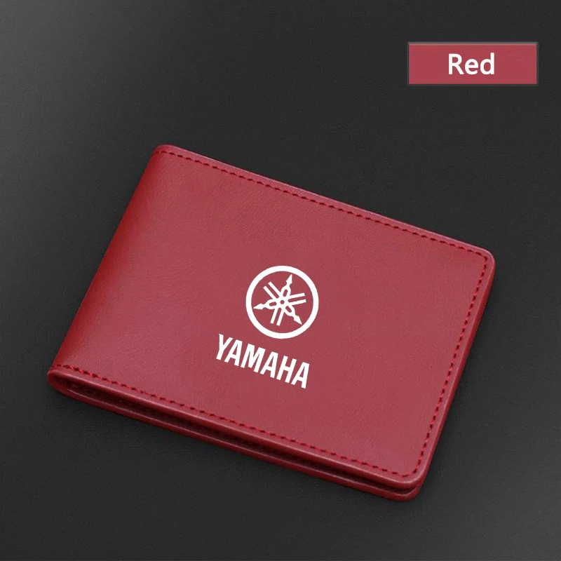 Для Yamaha R1 R3 R25 Mt-09 Mt07 Fazer Fz6 Xj6 R15 TMAX Moto Брелок Кожаная сумка Кредитная карта
