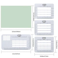 4 pcs craft addressing guide notebook multi use letter envelope stencil set templates rulers diary greeting card postcards