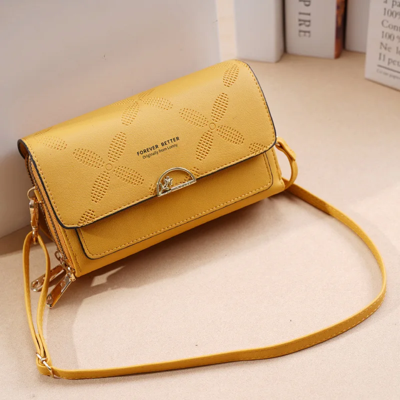 

Mobile Phone Bag Diagonal Women's Bag 2022 Brand New All-match One-shoulder Messenger Bag Coin Purse Multi-card Clutch Clutch