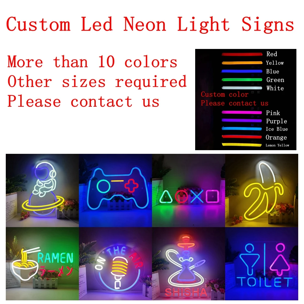 

Custom Silicone Led Neon Light Signs Living Room,Man Cave,Boys,Teen,Birthday Party,Bar,Wall,Shop,Decor Bedroom