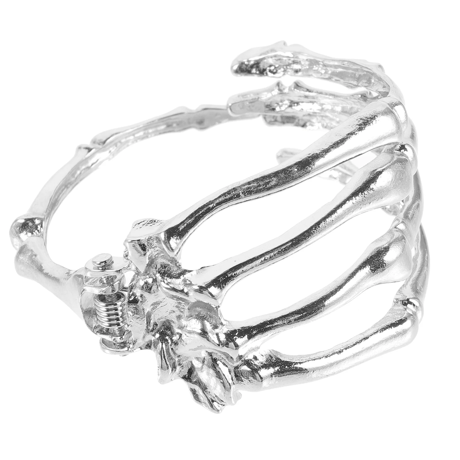

Bracelet Crafts Silver Sliver Bangle Jewelry Ion Shape Zinc Alloy Simple Miss
