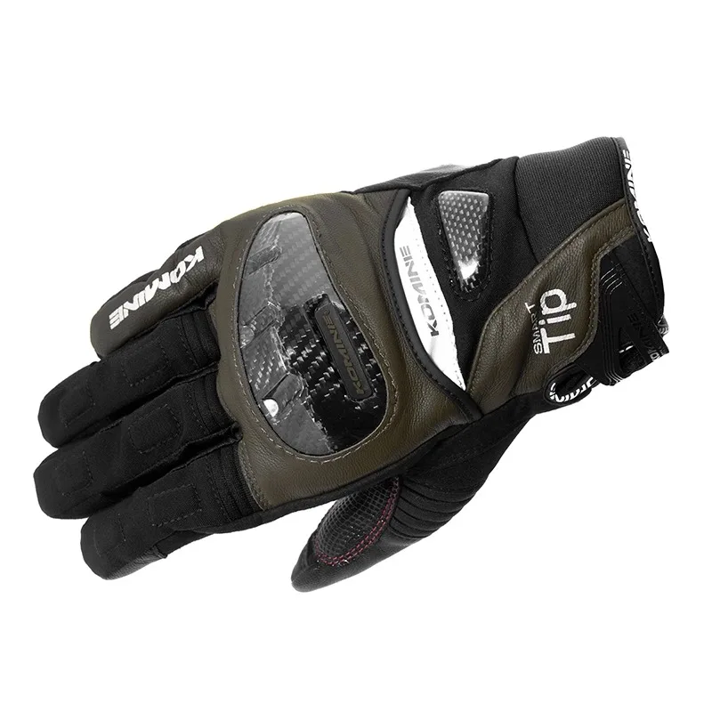 KOMINE GK-819 осенне-зимние мотоциклетные перчатки из козьей кожи водонепроницаемые