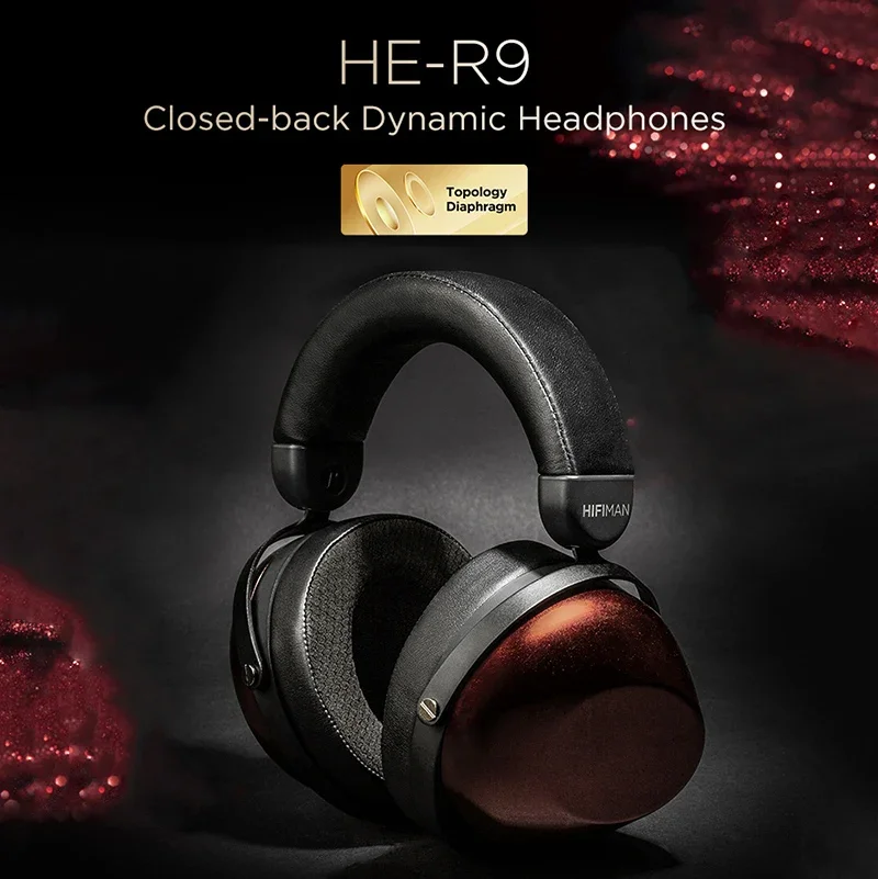 Динамические накладные наушники HIFIMAN HE-R9 с закрытой спиной и топологической