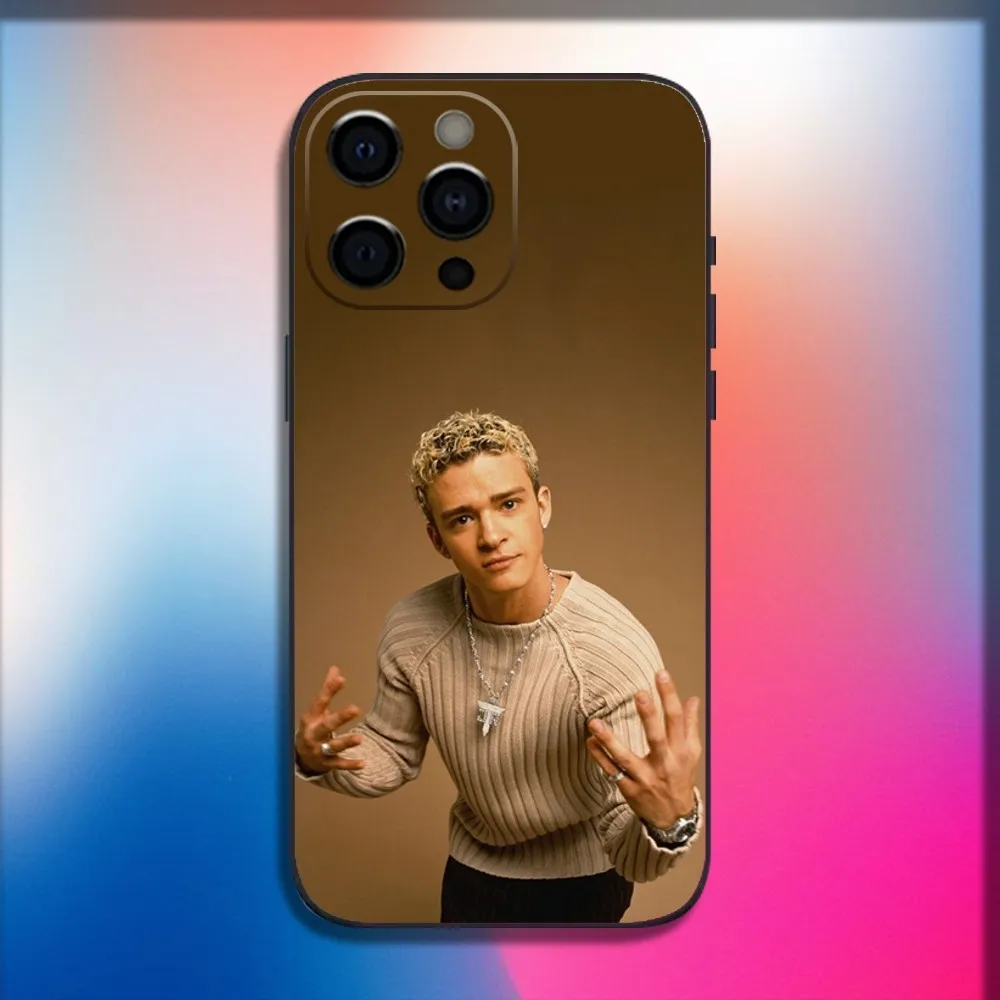 Singer Justin T-Timberlake Phone Case For iPhone 16 15 14 13 12 11 Pro X XS Max XR Plus Mini Soft Black Cover