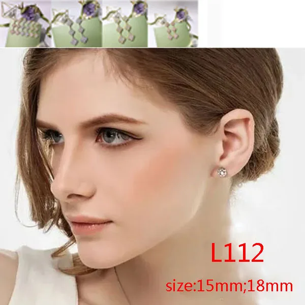 

L112 модные серьги, полные бриллиантами, три цветка, большая ветряная мельница, ювелирные изделия в подарок для девушки