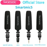 saramonic smartmic5 super long unidirectional microphone for usb c ios dv camera camcorder smartphone tablet vlog stream record