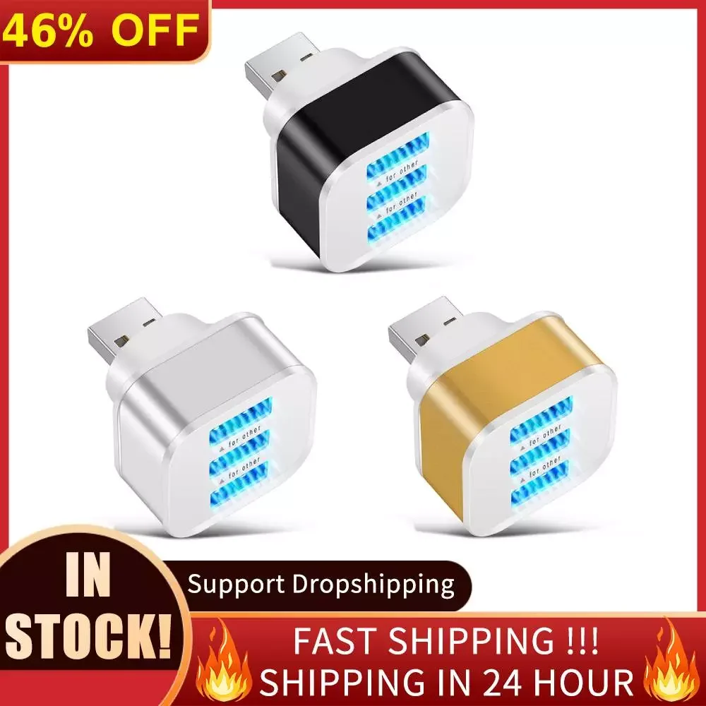 

3 Ports USB Extender Adapter High Speed USB2.0 Port Splitter For PC Laptop Notebook Receiver Computer Accessories