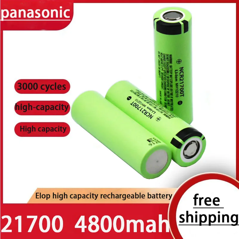 Оригинальный Литиевый ПЕРЕЗАРЯЖАЕМЫЙ аккумулятор Panasonic NCR21700T 21700 4800 мАч 3 7 в