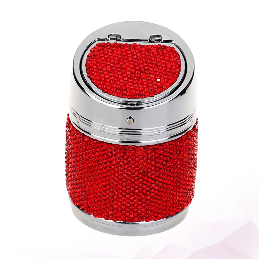 

1PC Personalized Car Ashtray Delicate Jar Rhinestone Tray Accessory Holder for