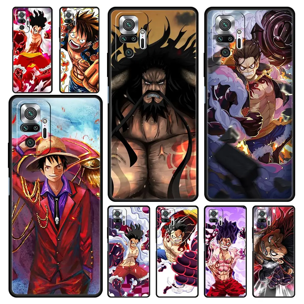

One Piece Monkey D. Luffy Cool Phone Case For Xiaomi Redmi Note 11 10 Pro 9S 11S 9 8 7 8T 9C 9A 8A 10s K40 k50 Gaming 9T Cover