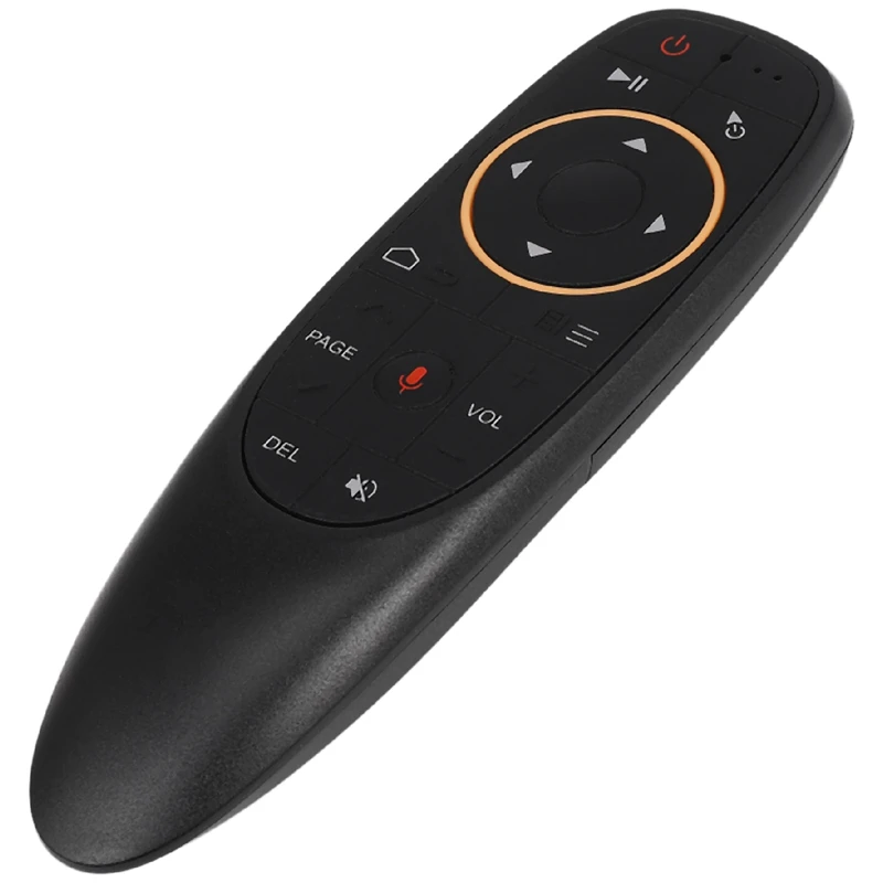 

Пульт дистанционного управления G10 Air Mouse, 2,4 ГГц, голосовой поисковый помощник Google, ИК-обучение без гироскопа, для ТВ-приставки Android, черный