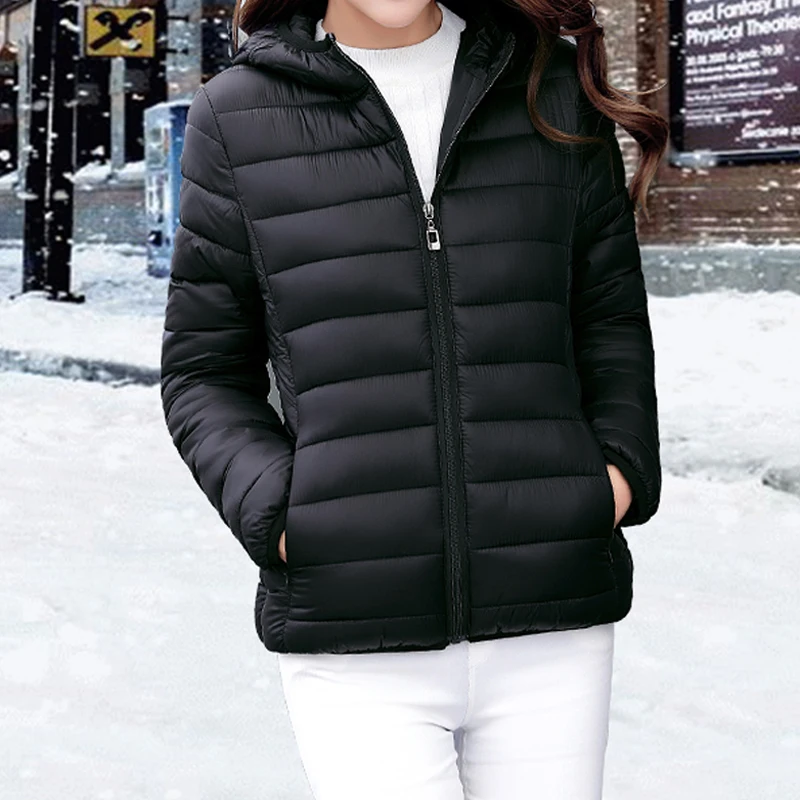 Женская Стеганая куртка короткая укороченная парка с хлопковой подкладкой